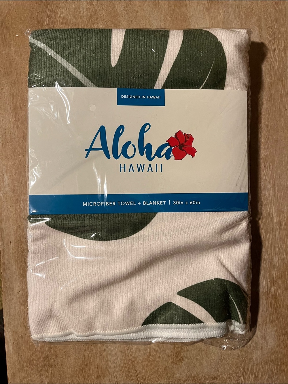 Pink & Green Tropical Microfiber Beach Towel Blanket